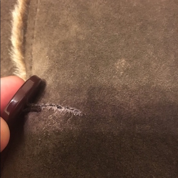 Brandon Thomas Seude LEATHER Midi-Plush Coat - Picture 7 of 7